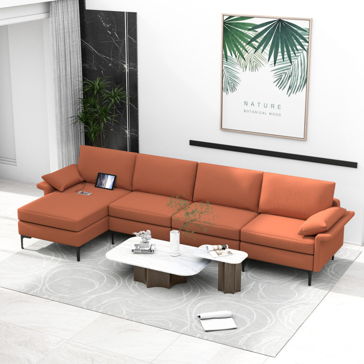 Extra Large L-shaped Sectional Sofa with Reversible Chaise view 2