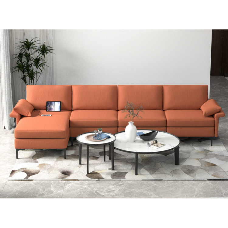 Extra Large L-shaped Sectional Sofa with Reversible Chaise view 3