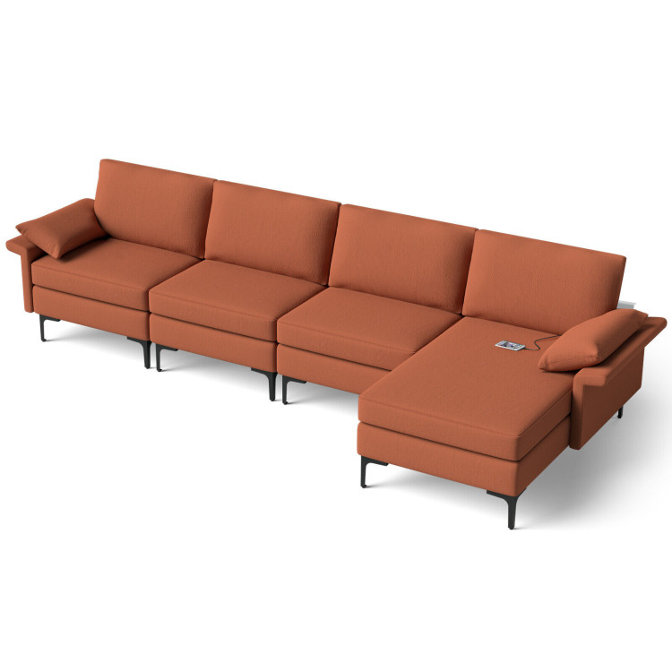 Extra Large L-shaped Sectional Sofa with Reversible Chaise view 8