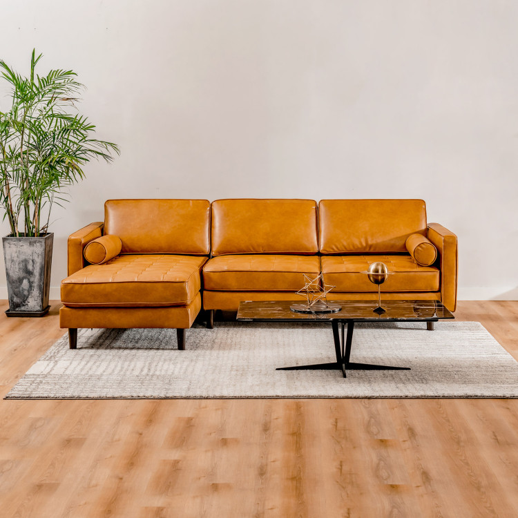 3-Seat L-Shaped Sectional Sofa Couch for Living Room view 2
