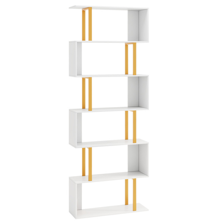 Modern Living Room Furniture Set (Bookcase + Coffee Table + End Table + Accent Chair) view 6
