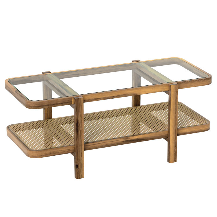 Modern Living Room Furniture Set (Bookcase + Coffee Table + End Table + Accent Chair) view 1