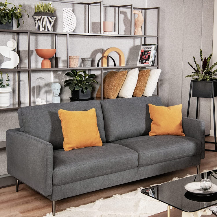 Modern Loveseat with Comfy Backrest Cushions view 2
