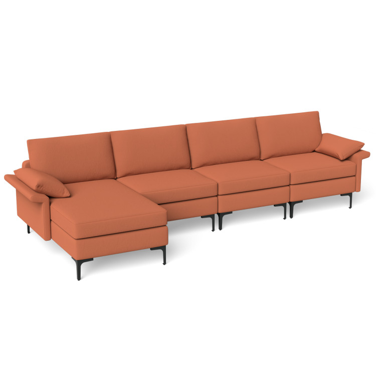 Extra Large L-shaped Sectional Sofa with Reversible Chaise view 1