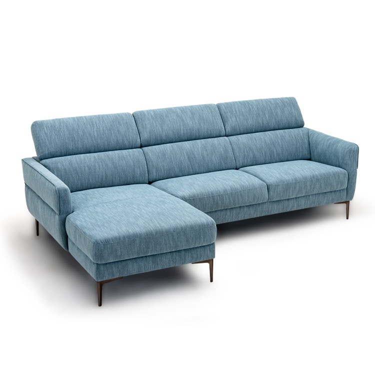105 Inch L-Shaped Sofa Couch with 3 Adjustable Headrests view 1
