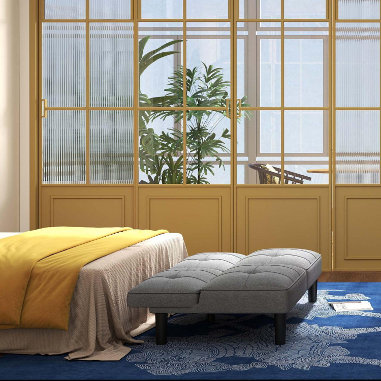 3-Piece Bedroom Bundle: Bedside Table with 3 Drawers+Modern Accent Chair+Convertible Folding view 4