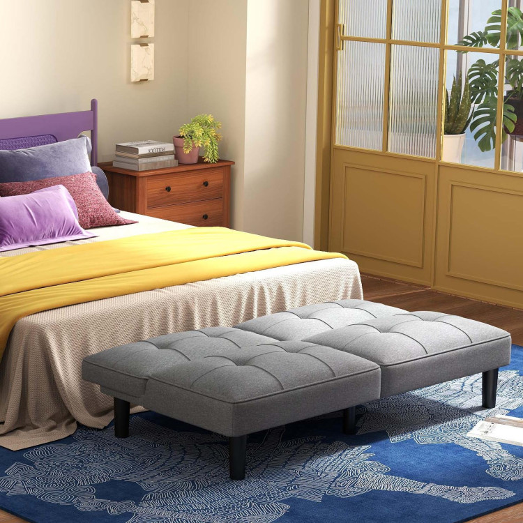 3-Piece Bedroom Bundle: Bedside Table with 3 Drawers+Modern Accent Chair+Convertible Folding view 2