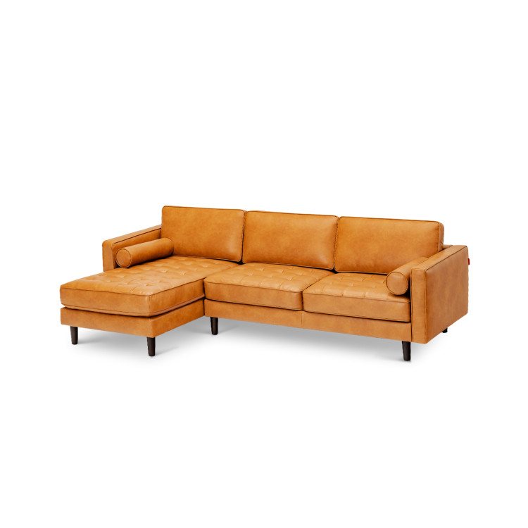 3-Seat L-Shaped Sectional Sofa Couch for Living Room view 4