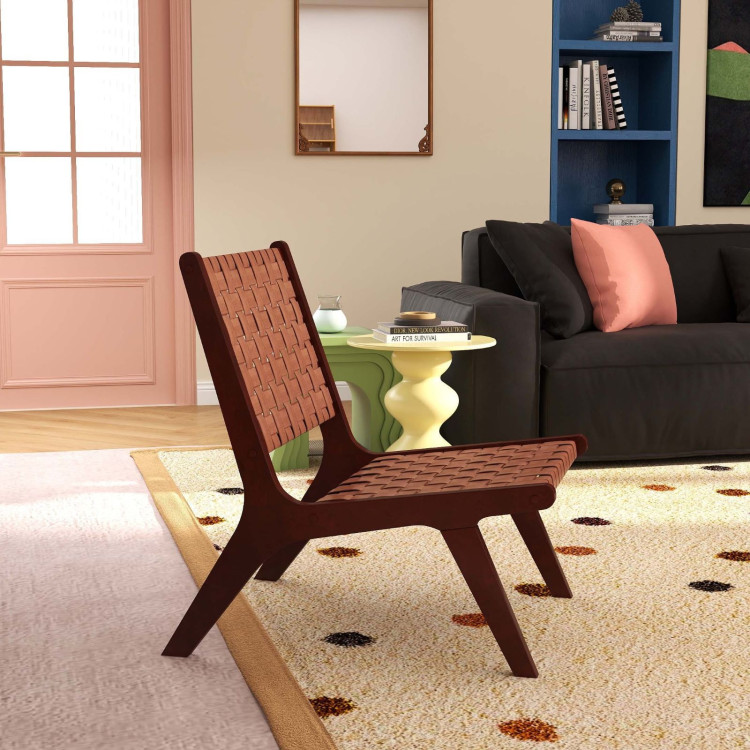Modern Living Room Furniture Set (Bookcase + Coffee Table + End Table + Accent Chair) view 5