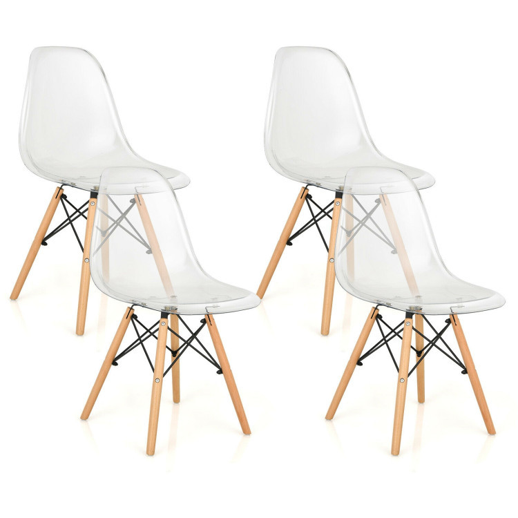 Complete Modern Dining Set: 5-Piece Dining Chairs and Table Bundle view 5