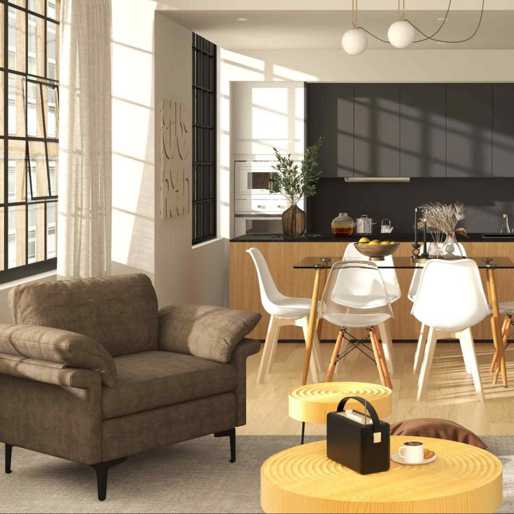 Complete Modern Dining Set: 5-Piece Dining Chairs and Table Bundle view 2
