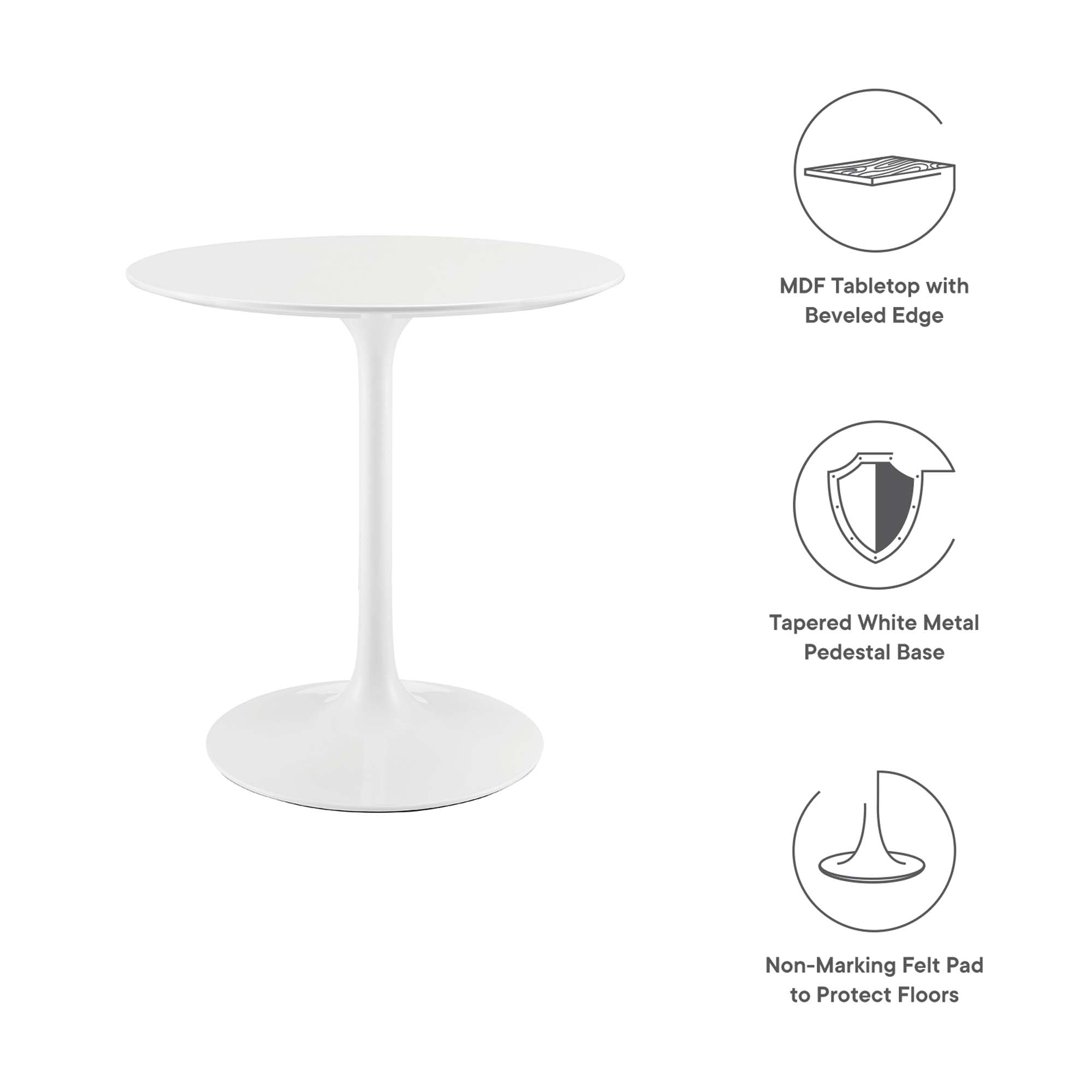 Lippa Round 28″ Dining Table view 3