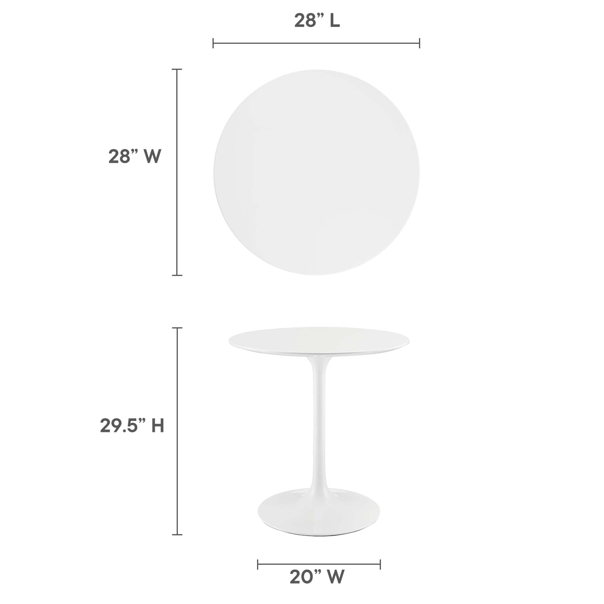 Lippa Round 28″ Dining Table view 4