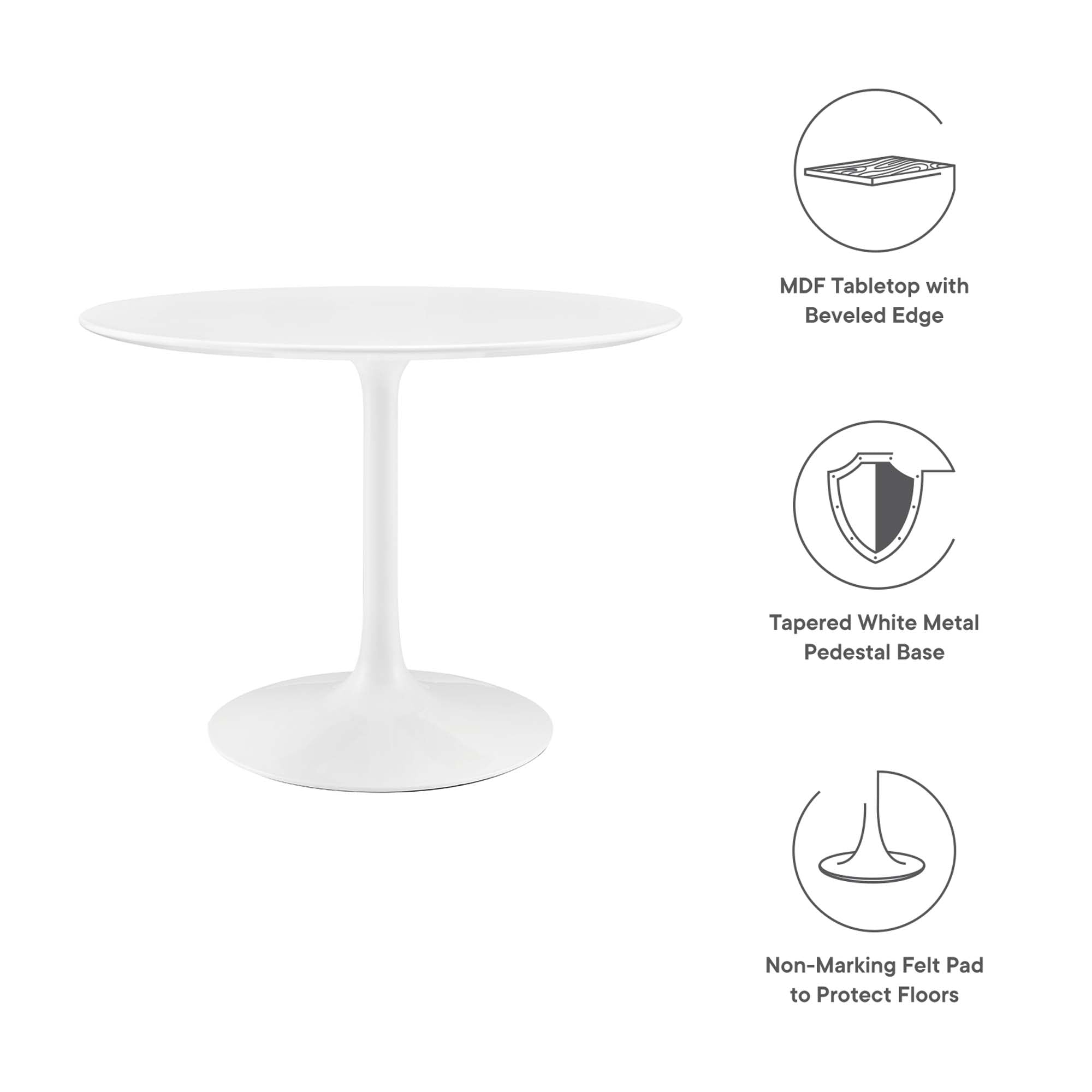 Lippa Round 40″ Dining Table view 3