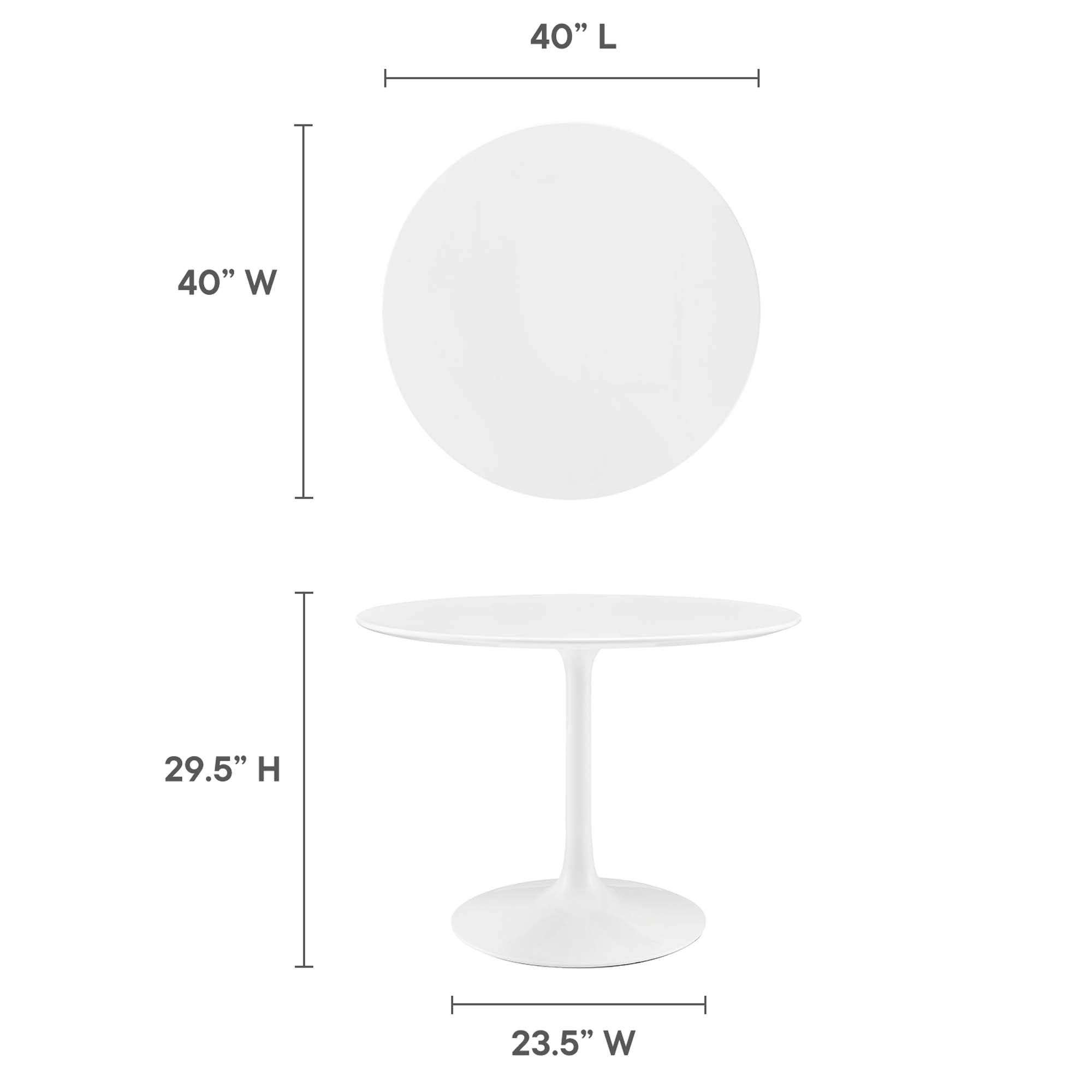 Lippa Round 40″ Dining Table view 4