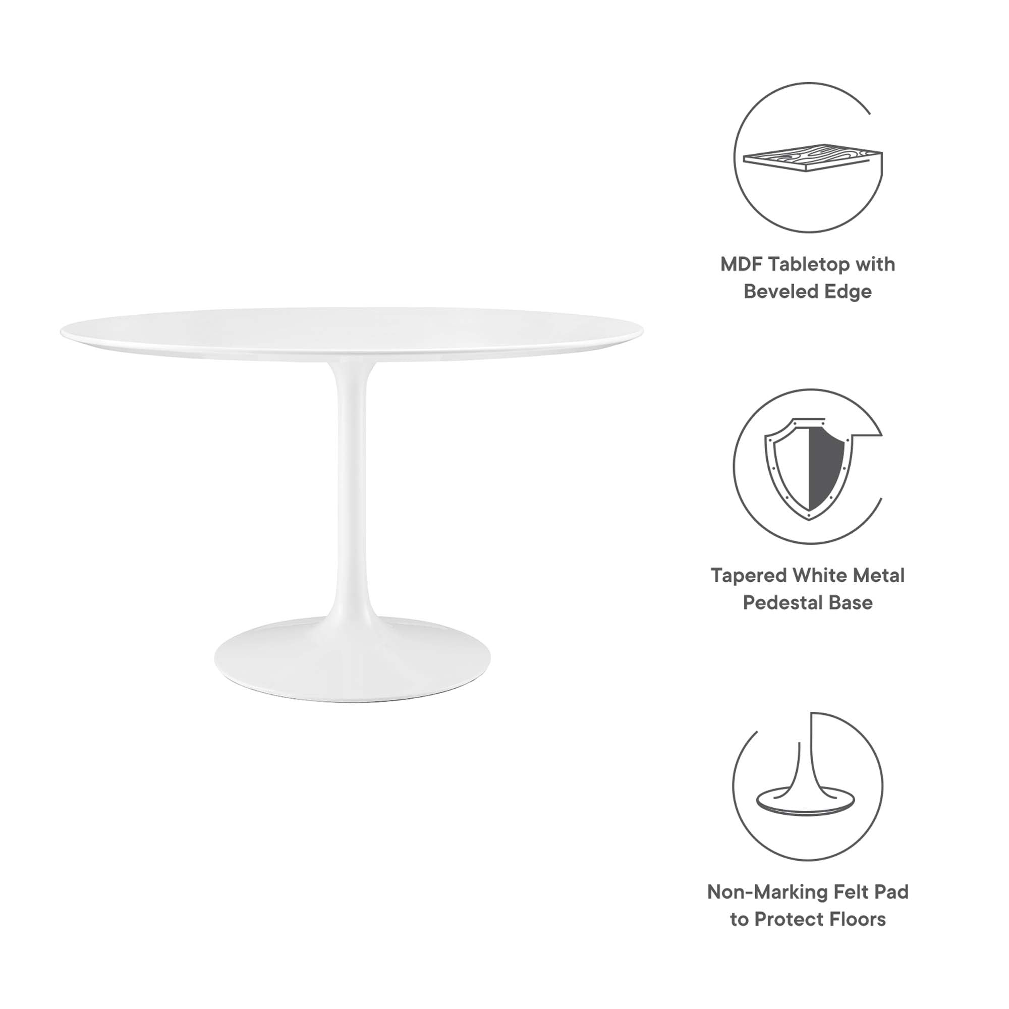 Lippa Round 48″ Dining Table view 3
