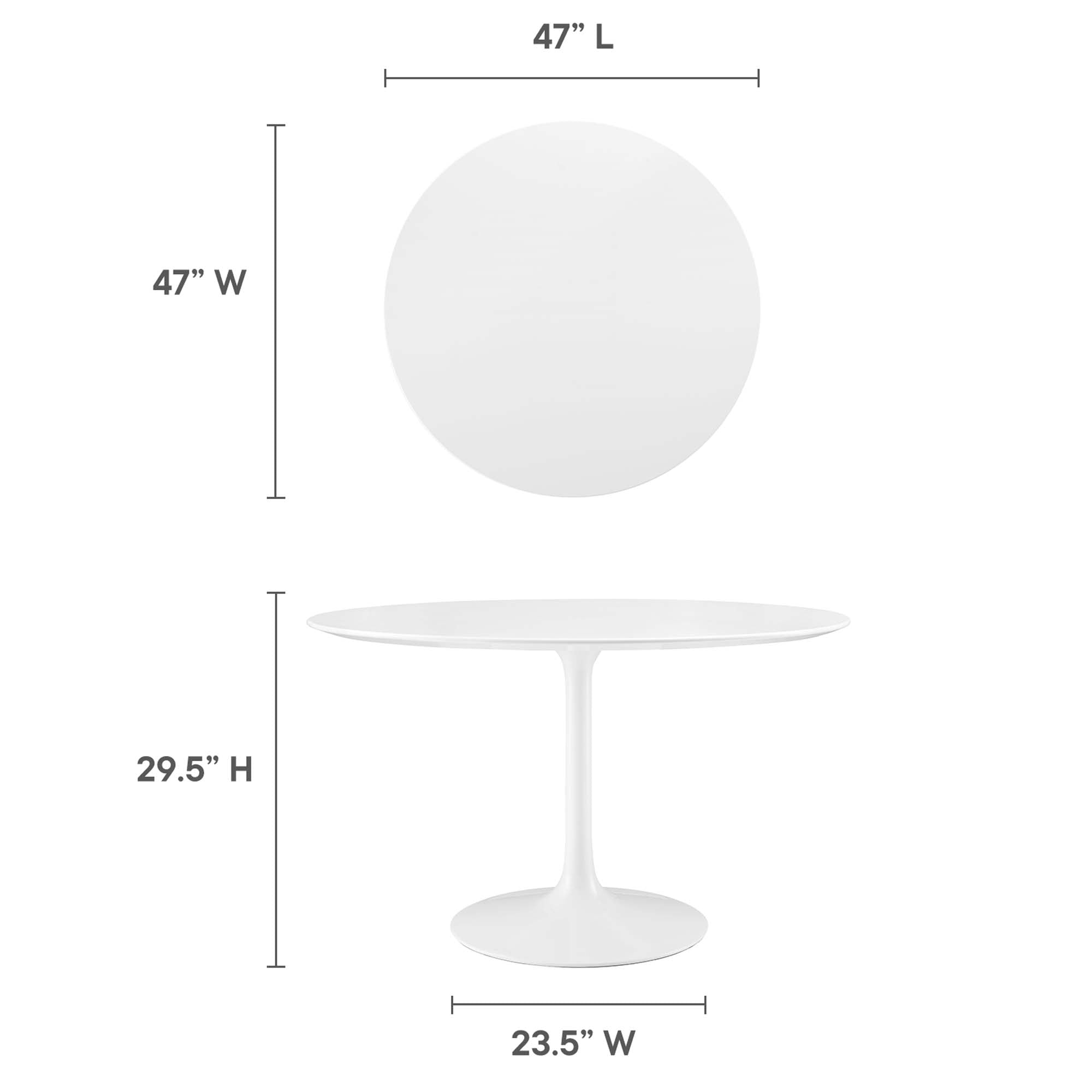 Lippa Round 48″ Dining Table view 4