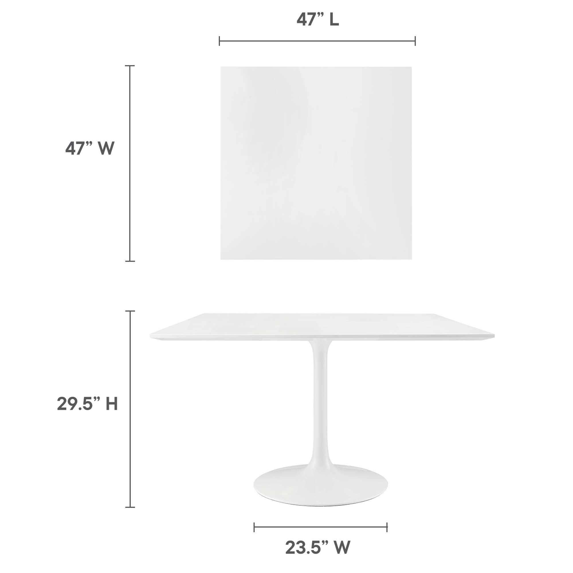 Lippa Square Wood Dining Table view 4
