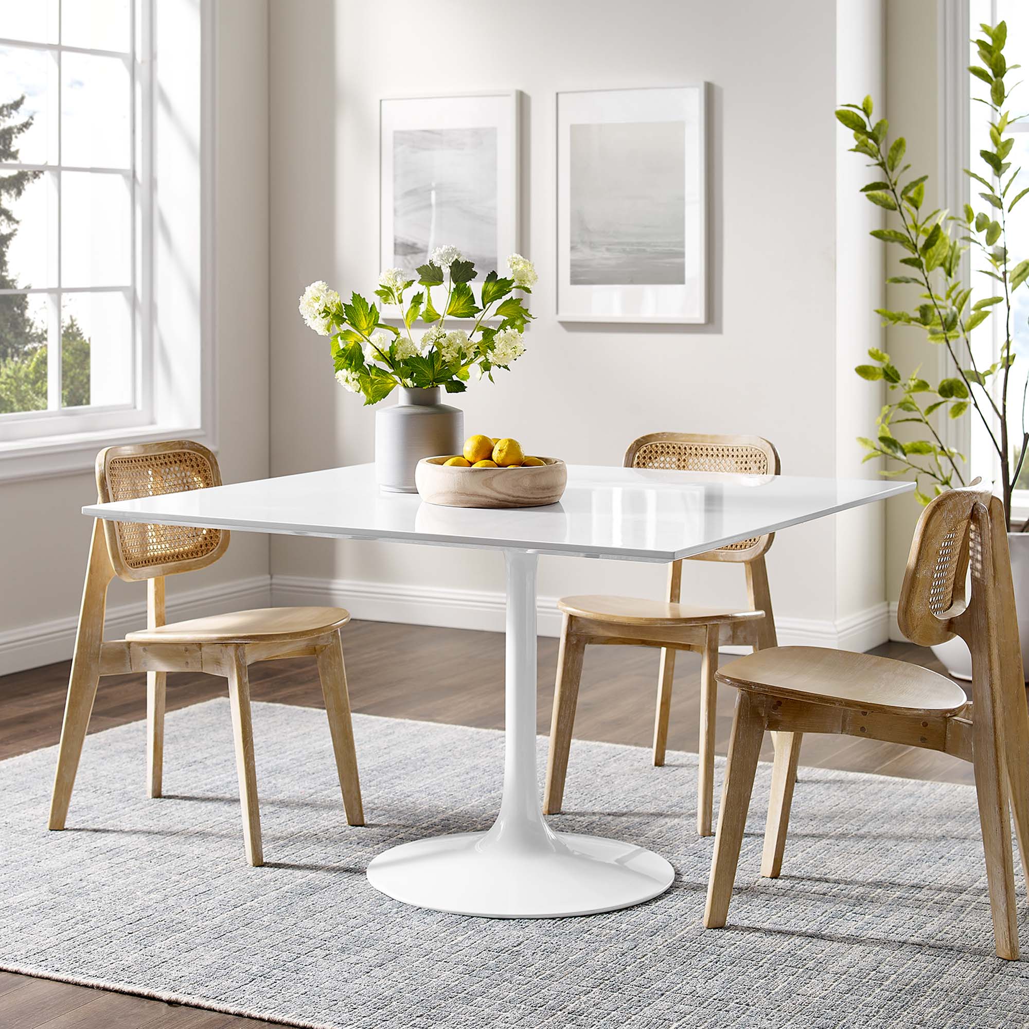 Lippa Square Wood Dining Table view 2