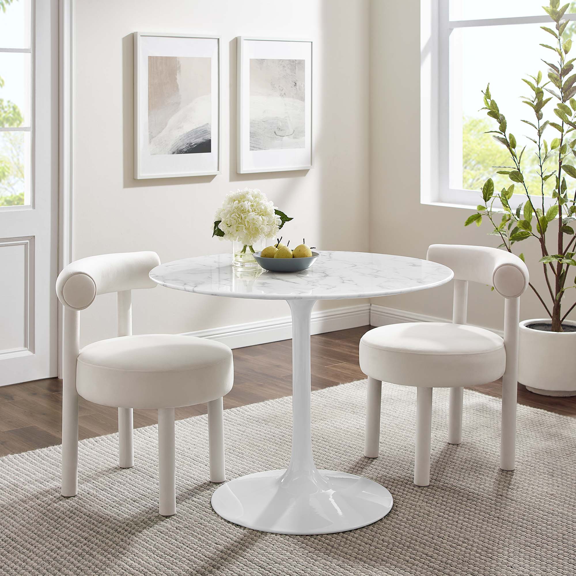 Lippa Round 40″ Dining Table view 8