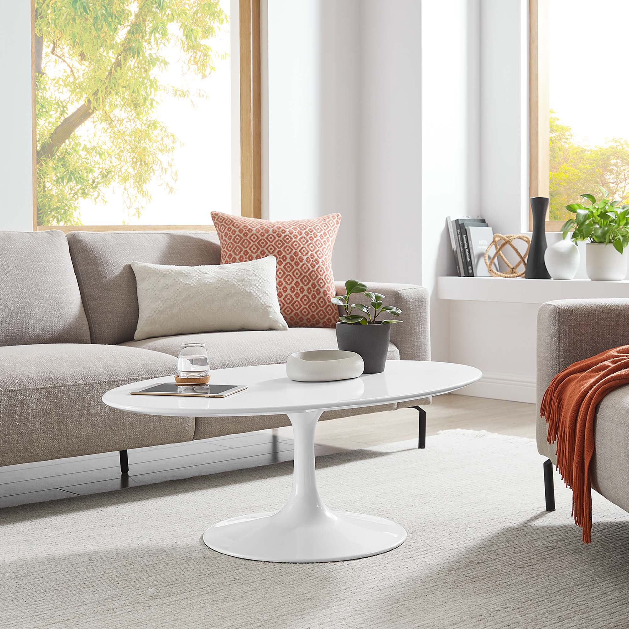 Lippa Oval Wood Coffee Table - Image 9