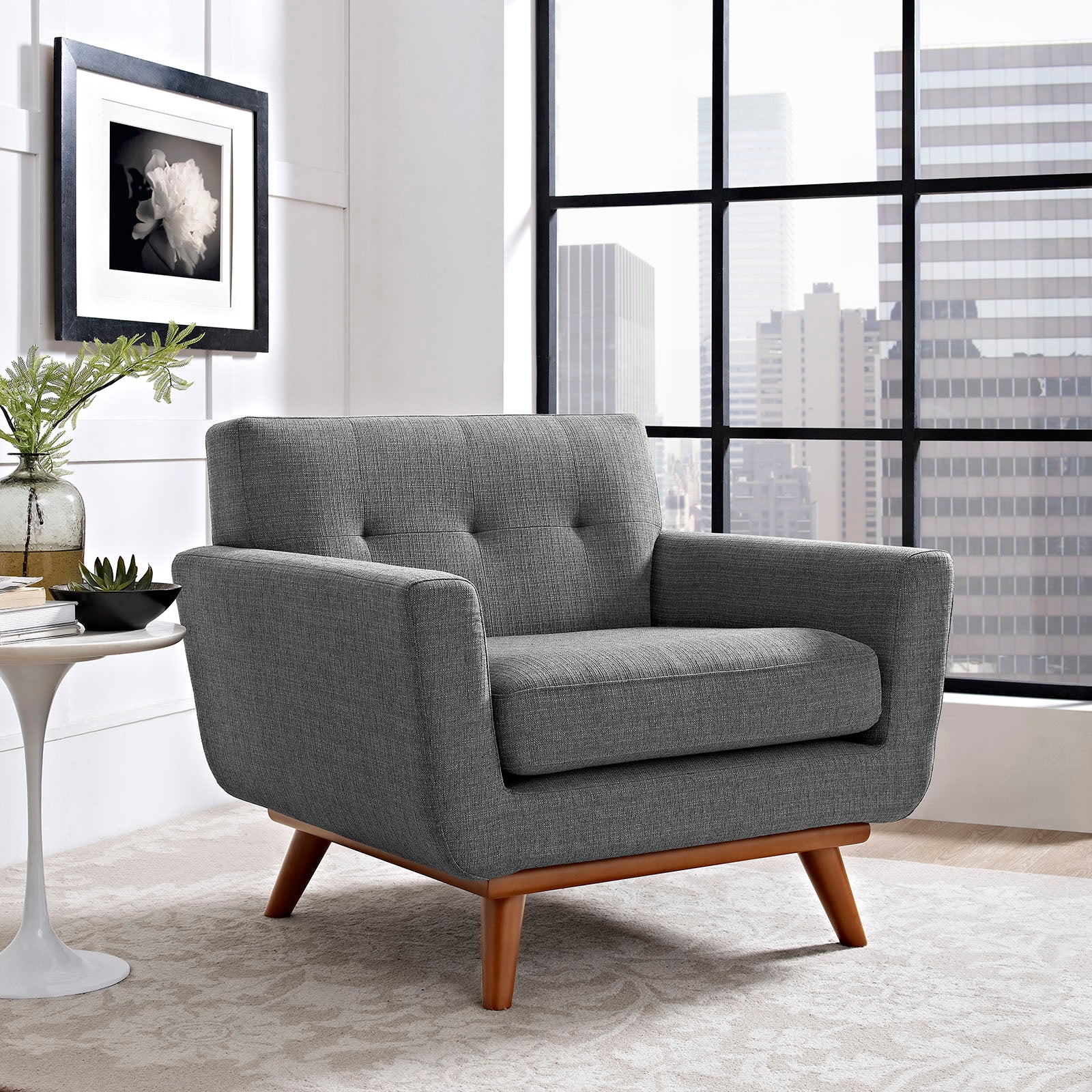 Engage Upholstered Fabric Armchair view 2