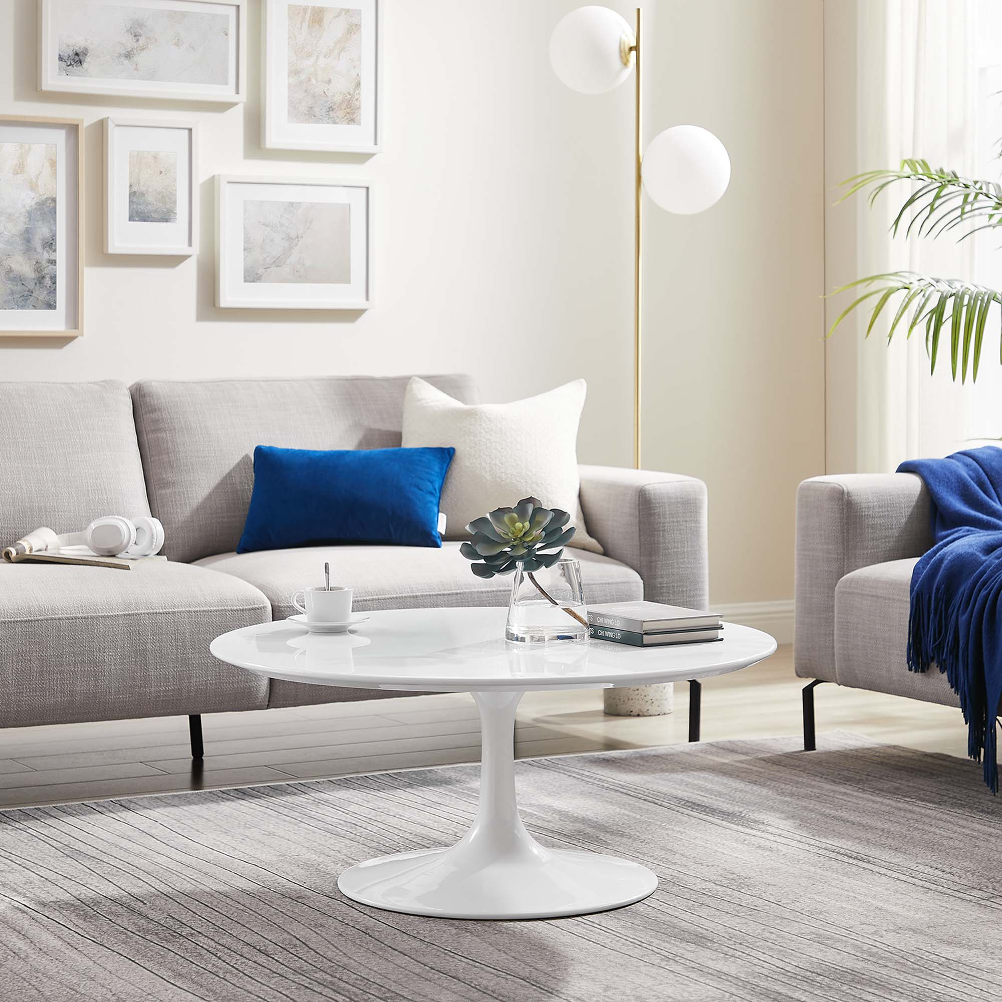 Lippa Round Wood Coffee Table view 2