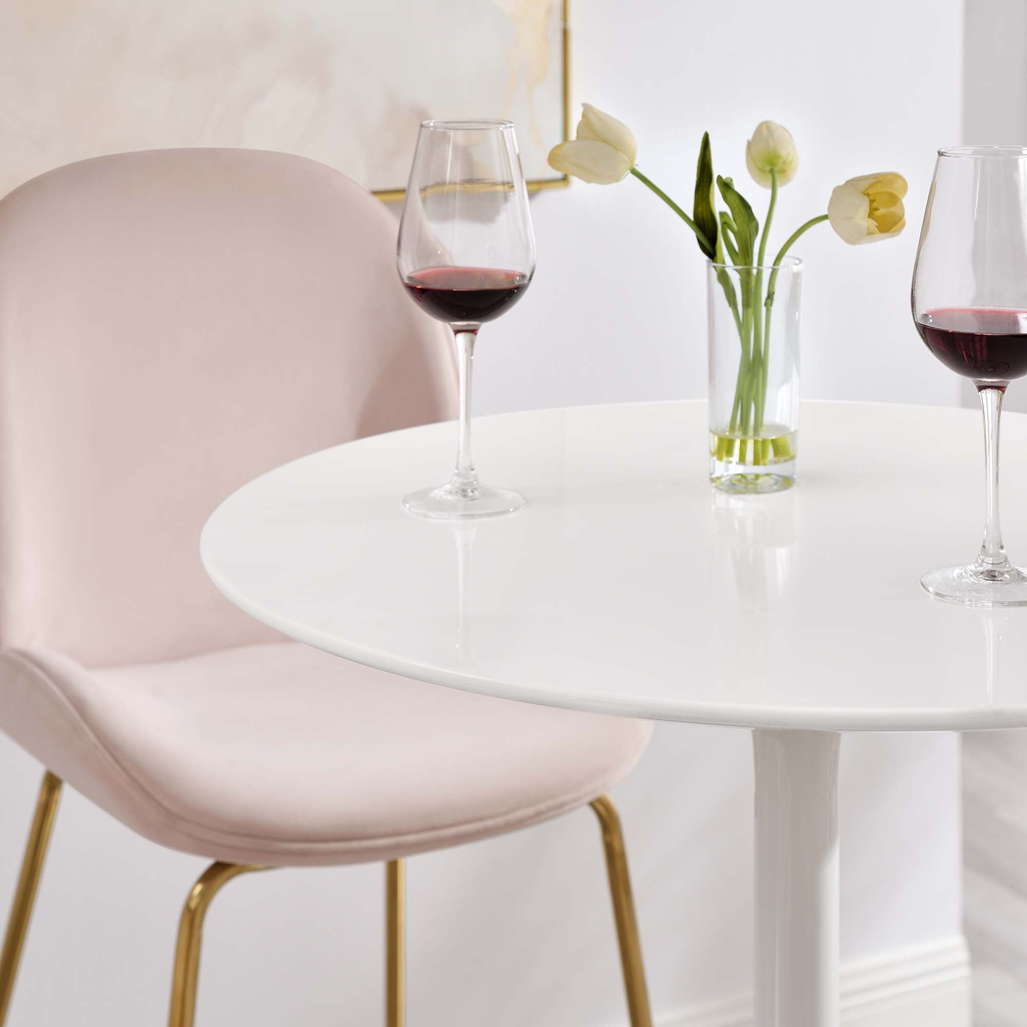 Lippa Round Wood Bar Table view 5