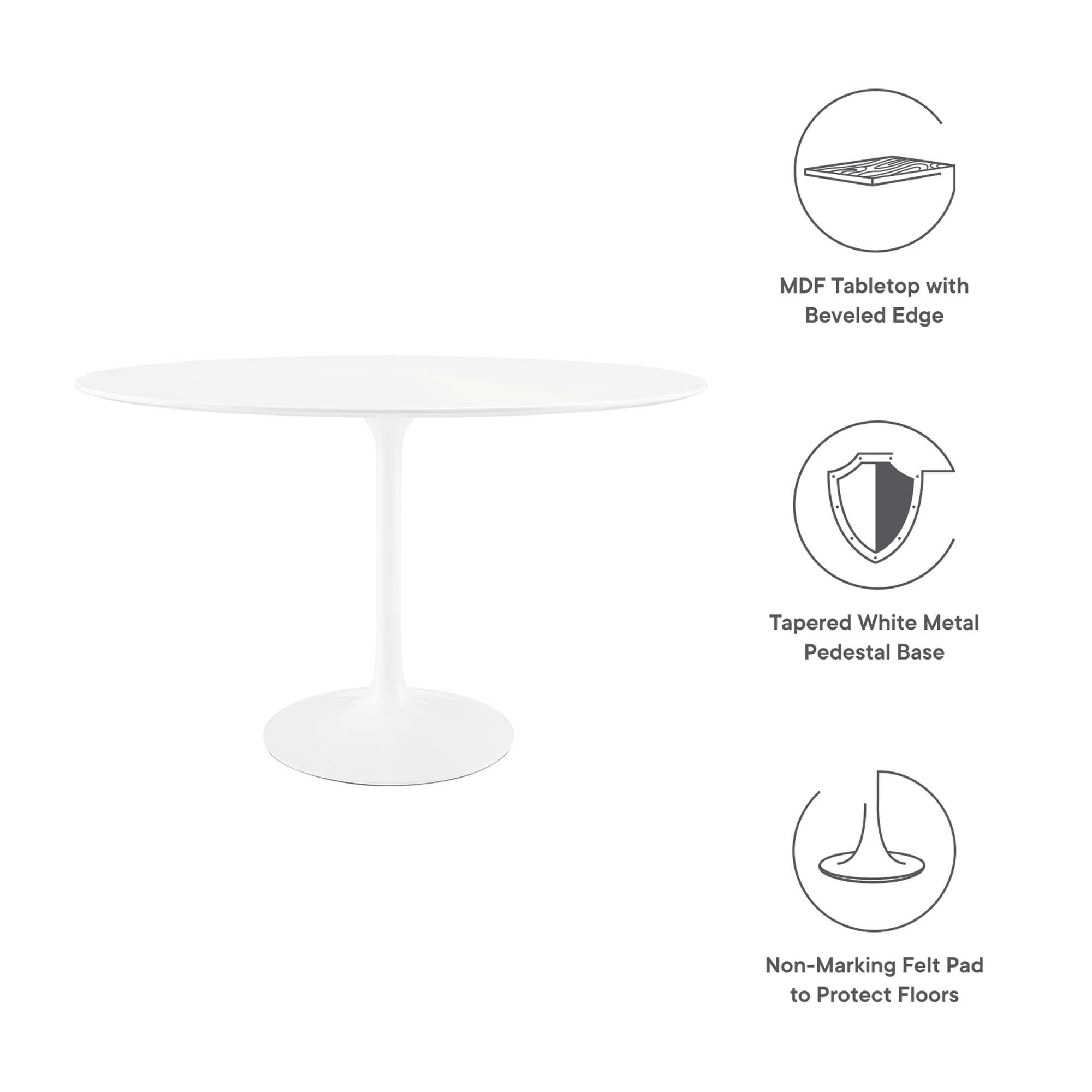 Lippa Oval Wood Dining Table view 4