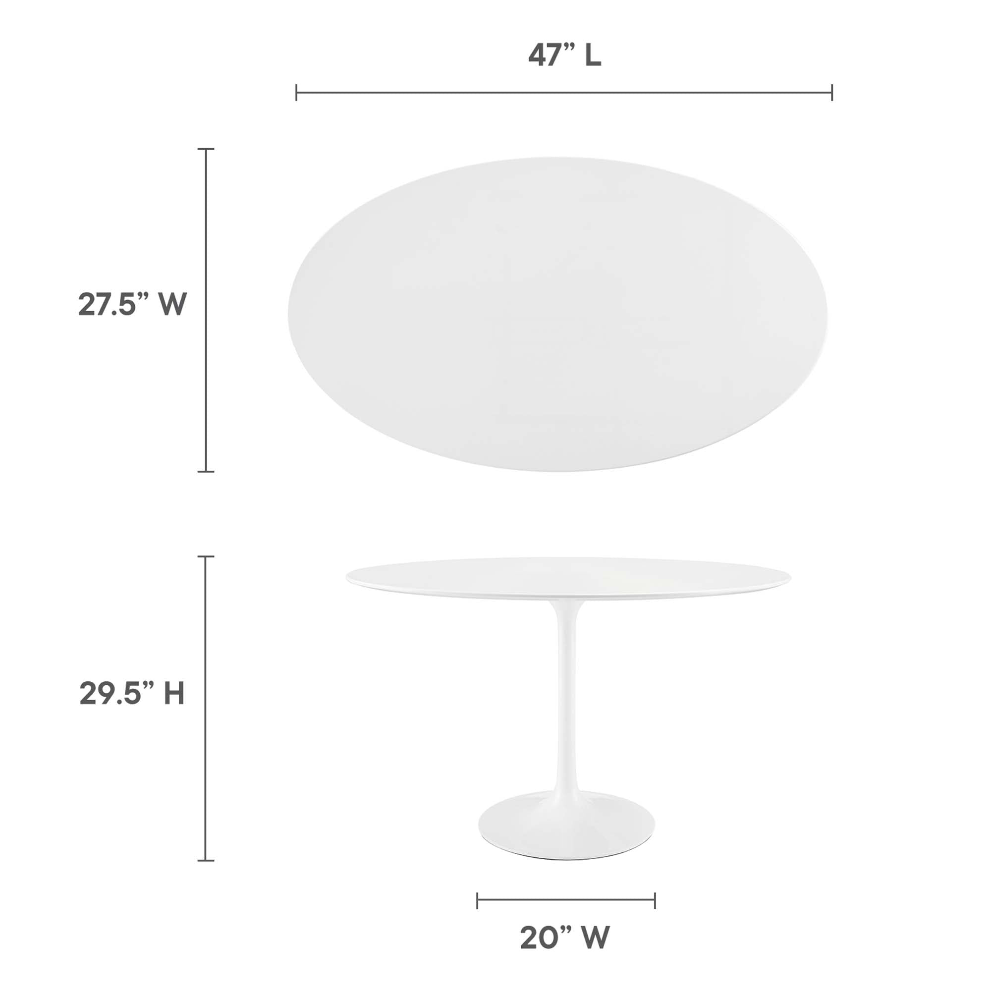 Lippa Oval Wood Dining Table view 5