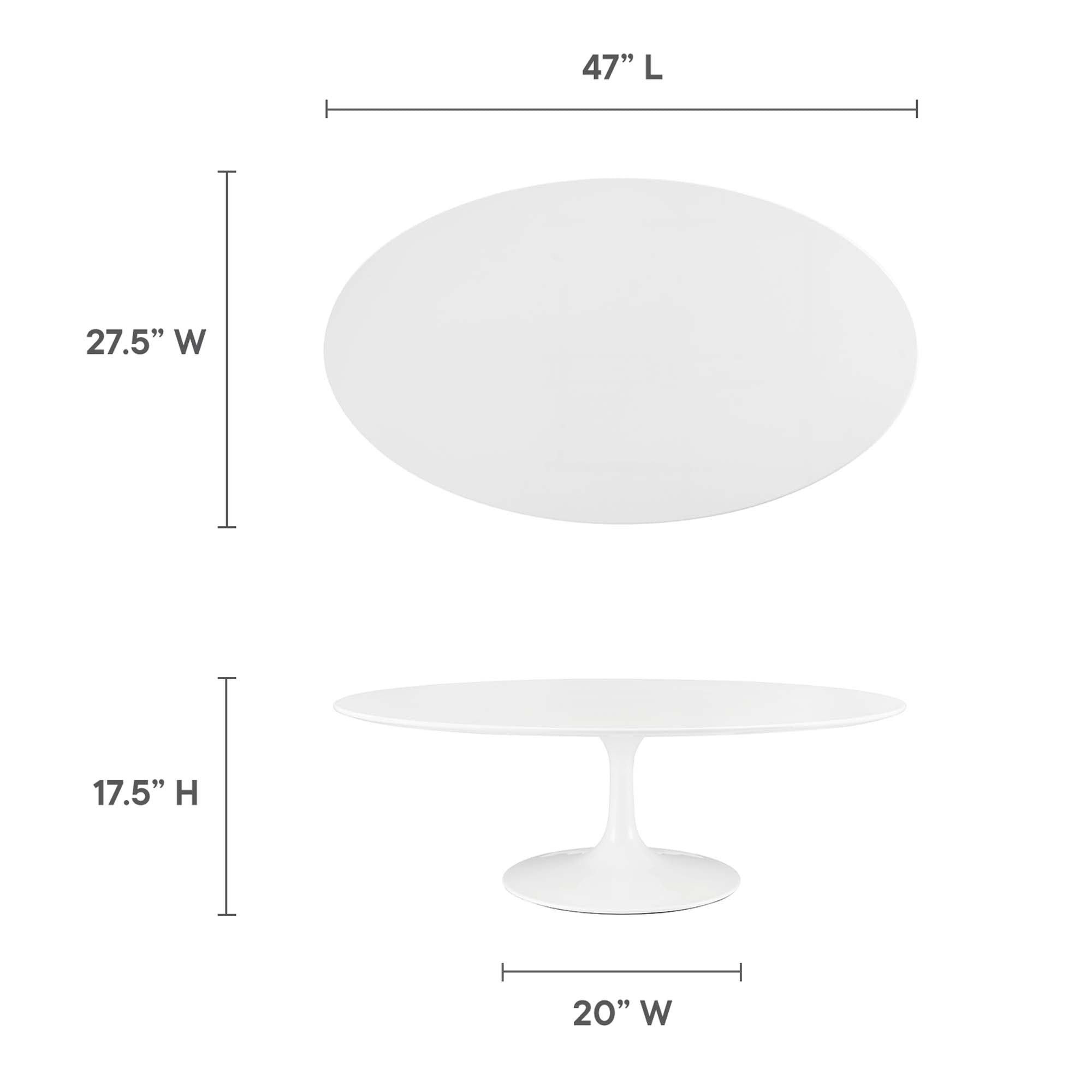 Lippa Oval Wood Coffee Table view 5