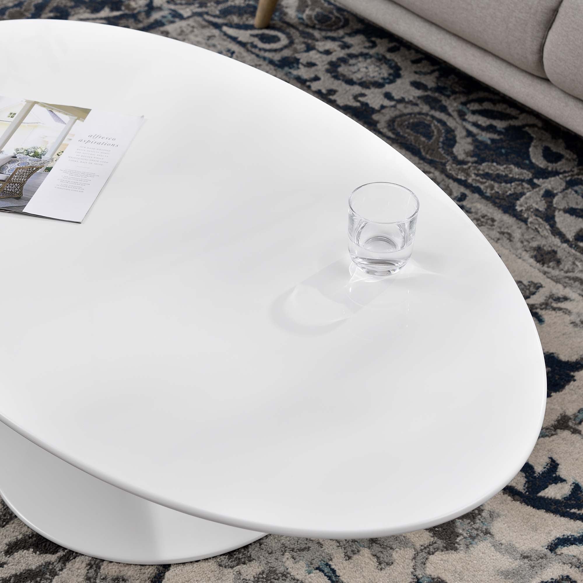 Lippa Oval Wood Coffee Table view 6
