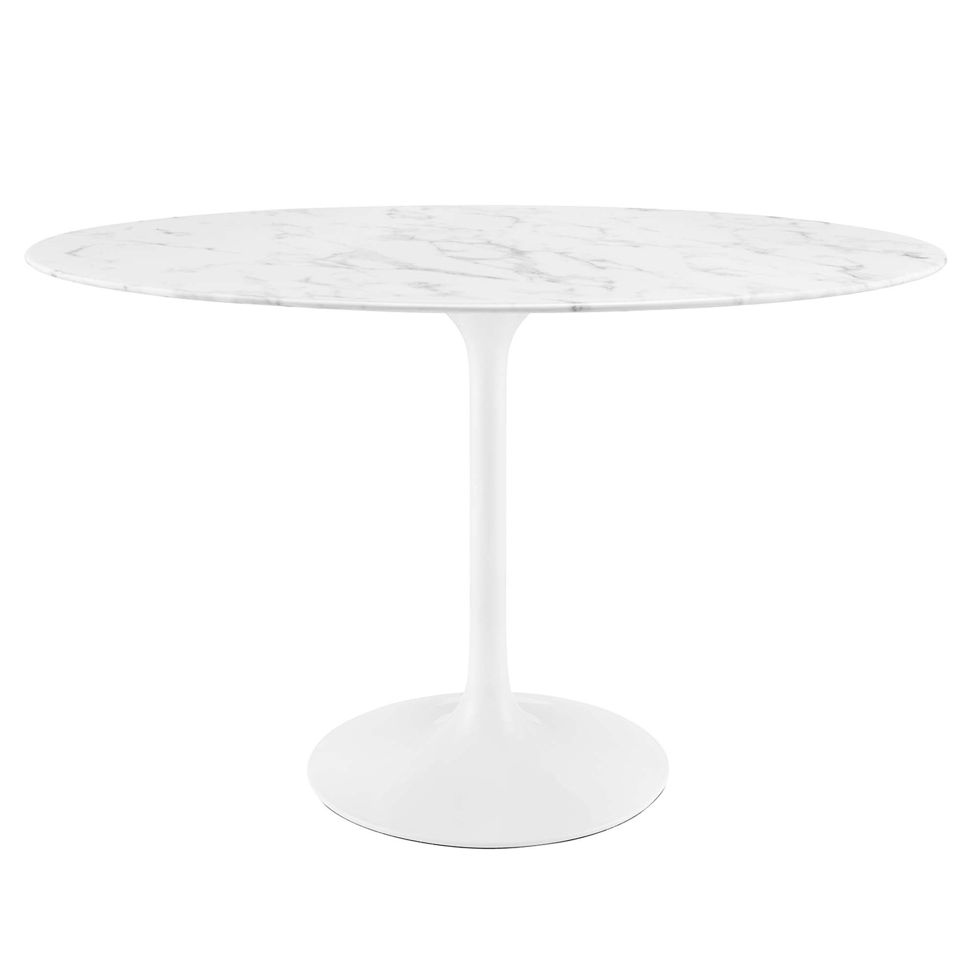 Lippa Oval Artificial Marble Dining Table view 1