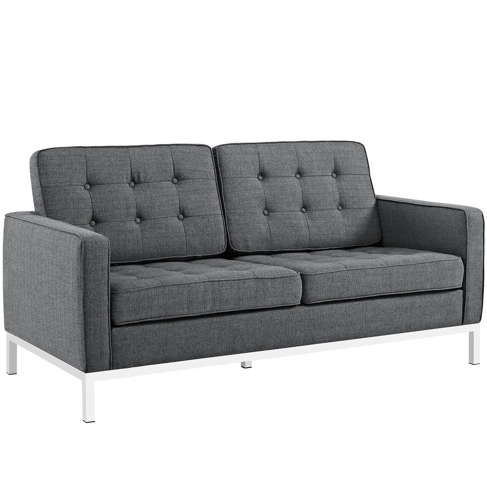 Loft Upholstered Fabric Loveseat view 1