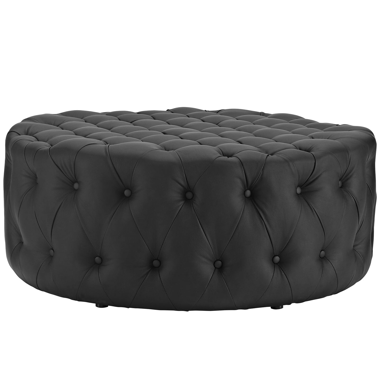 Amour Upholstered Vinyl Ottoman view 4