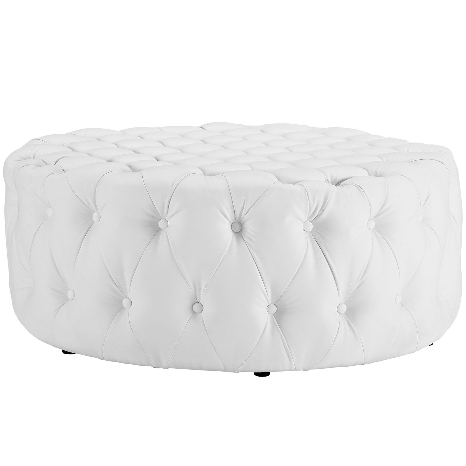 Amour Upholstered Vinyl Ottoman view 8