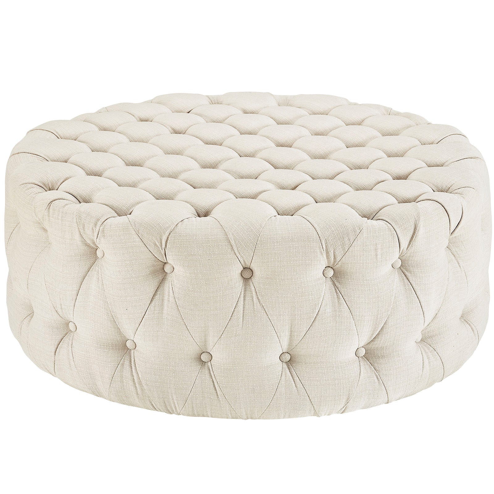 Amour Upholstered Fabric Ottoman view 7