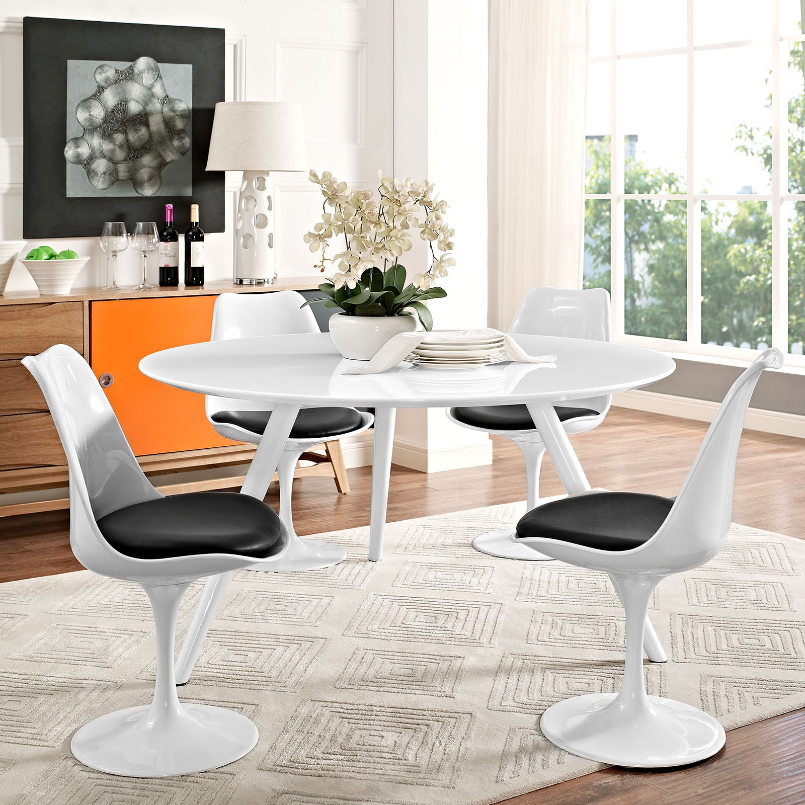 Lippa Round Wood Dining Table with Tripod Base view 5