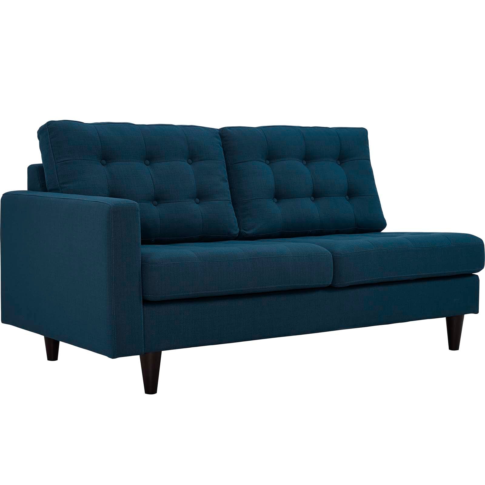 Empress Left-Facing Upholstered Fabric Loveseat view 1