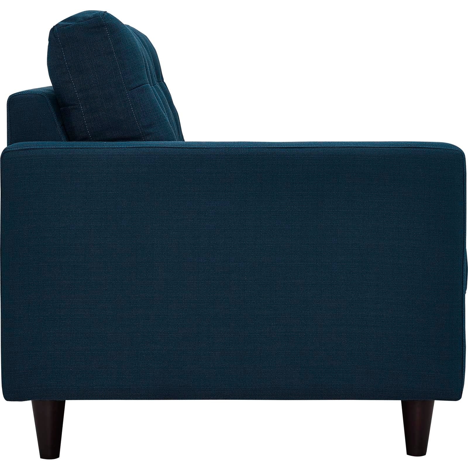 Empress Left-Facing Upholstered Fabric Loveseat view 2