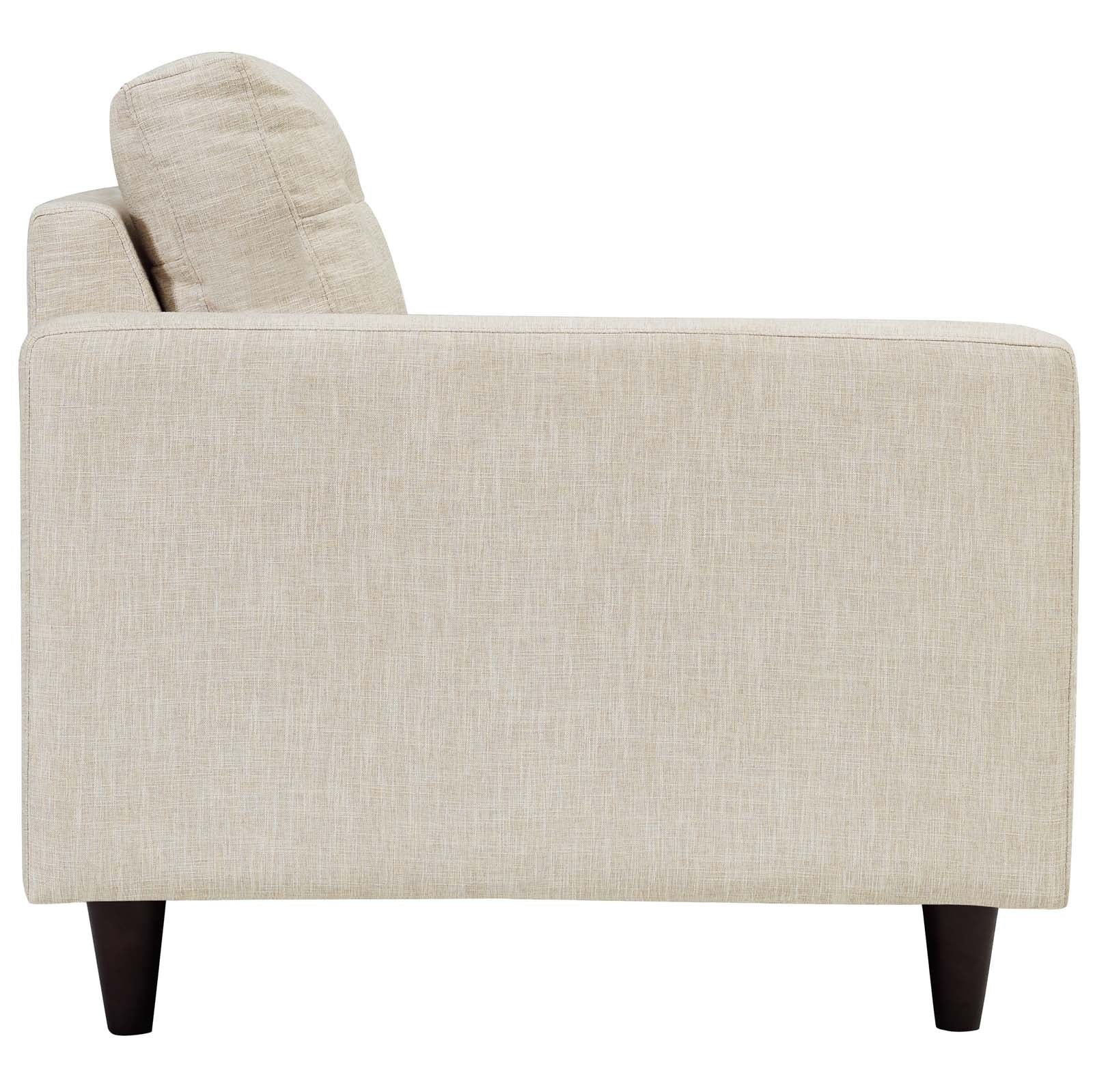 Empress Left-Facing Upholstered Fabric Loveseat view 5