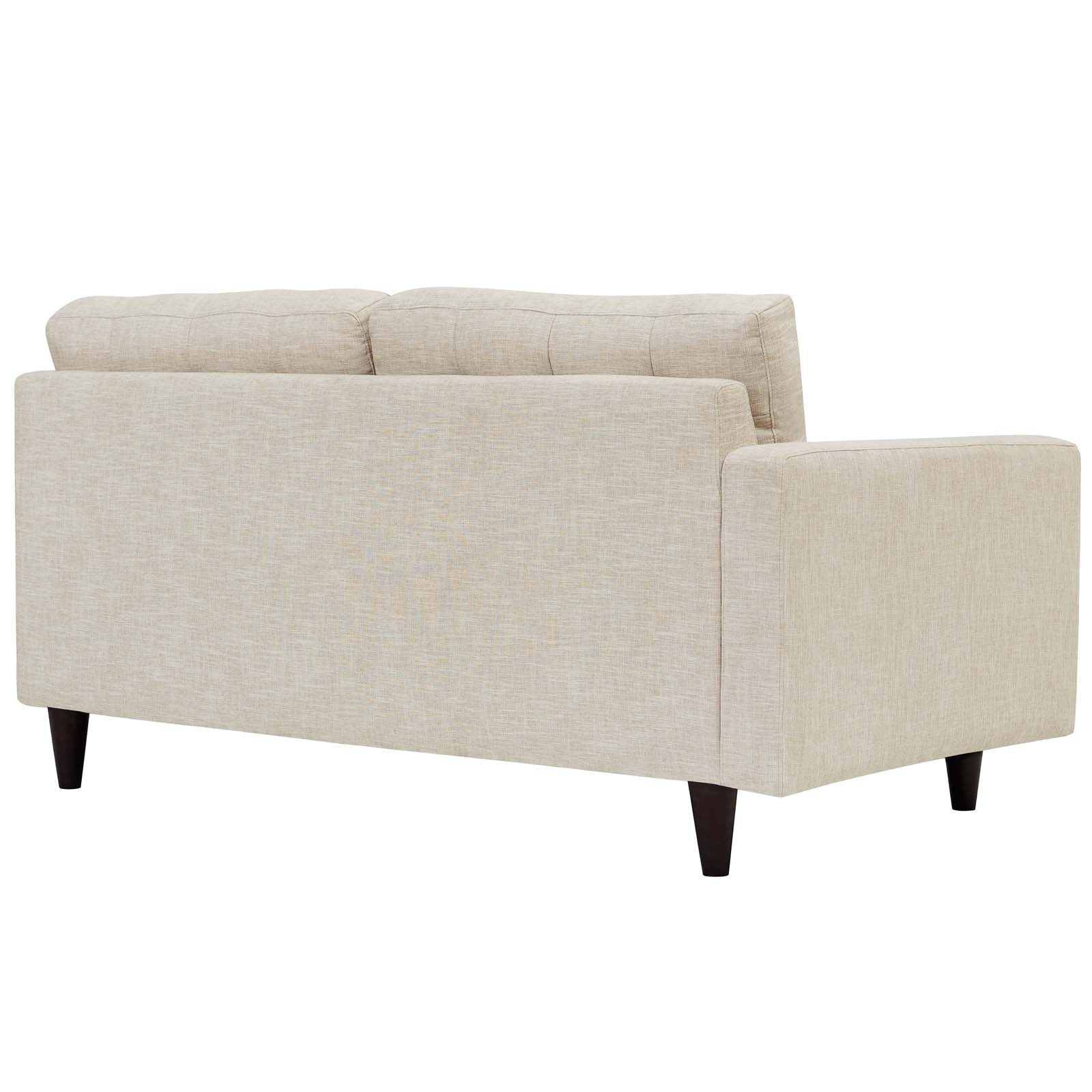 Empress Left-Facing Upholstered Fabric Loveseat view 6