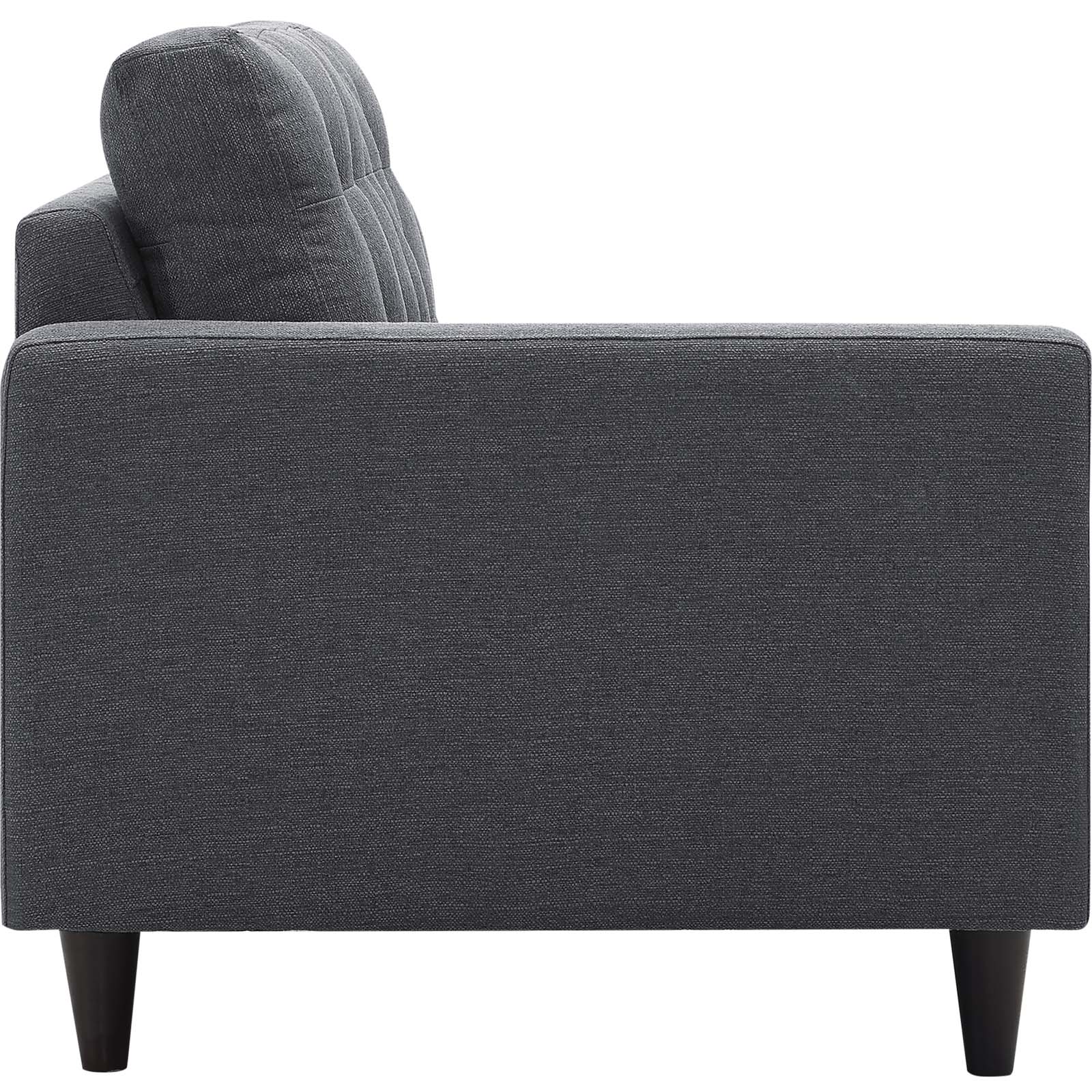 Empress Left-Facing Upholstered Fabric Loveseat view 8