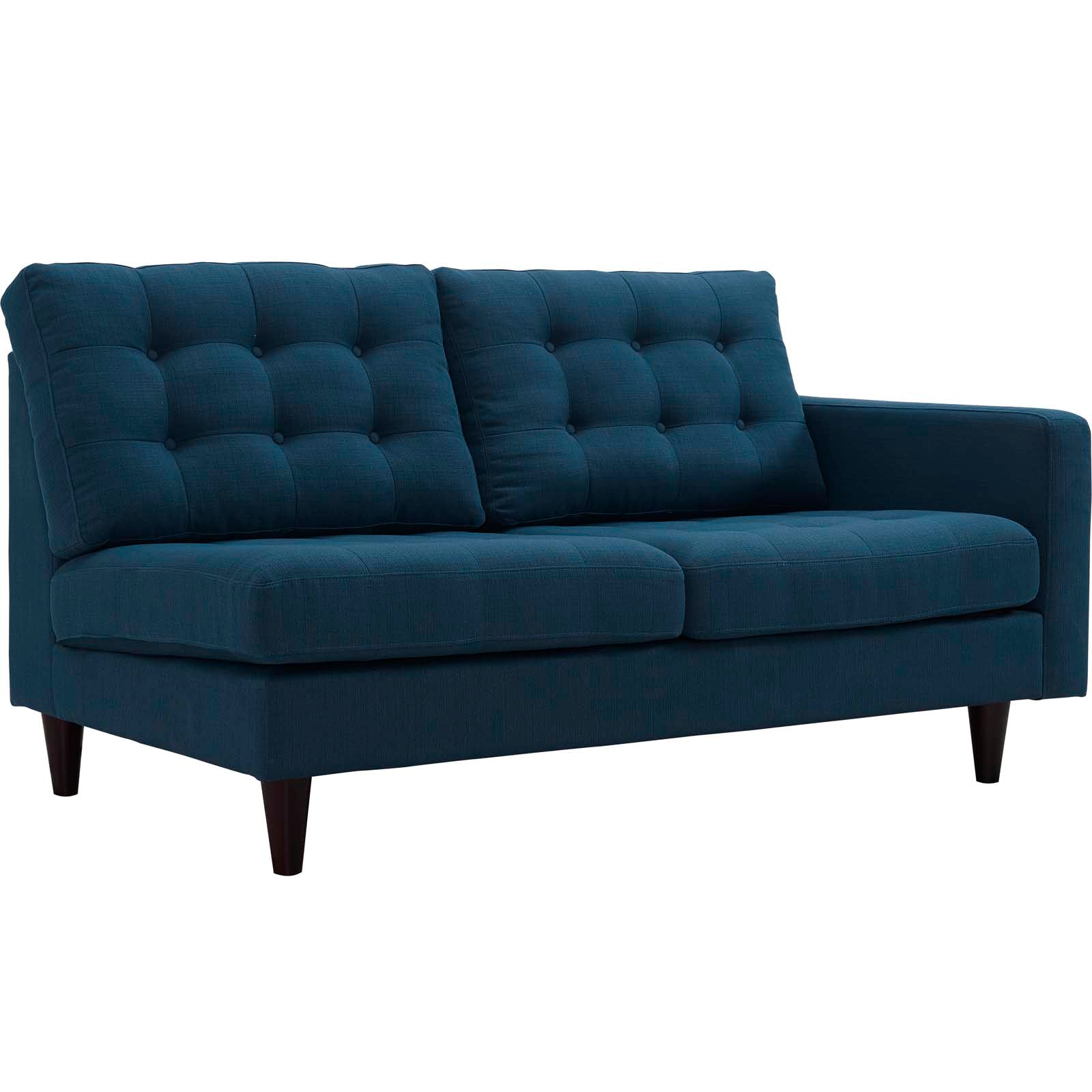 Empress Right-Facing Upholstered Fabric Loveseat view 1