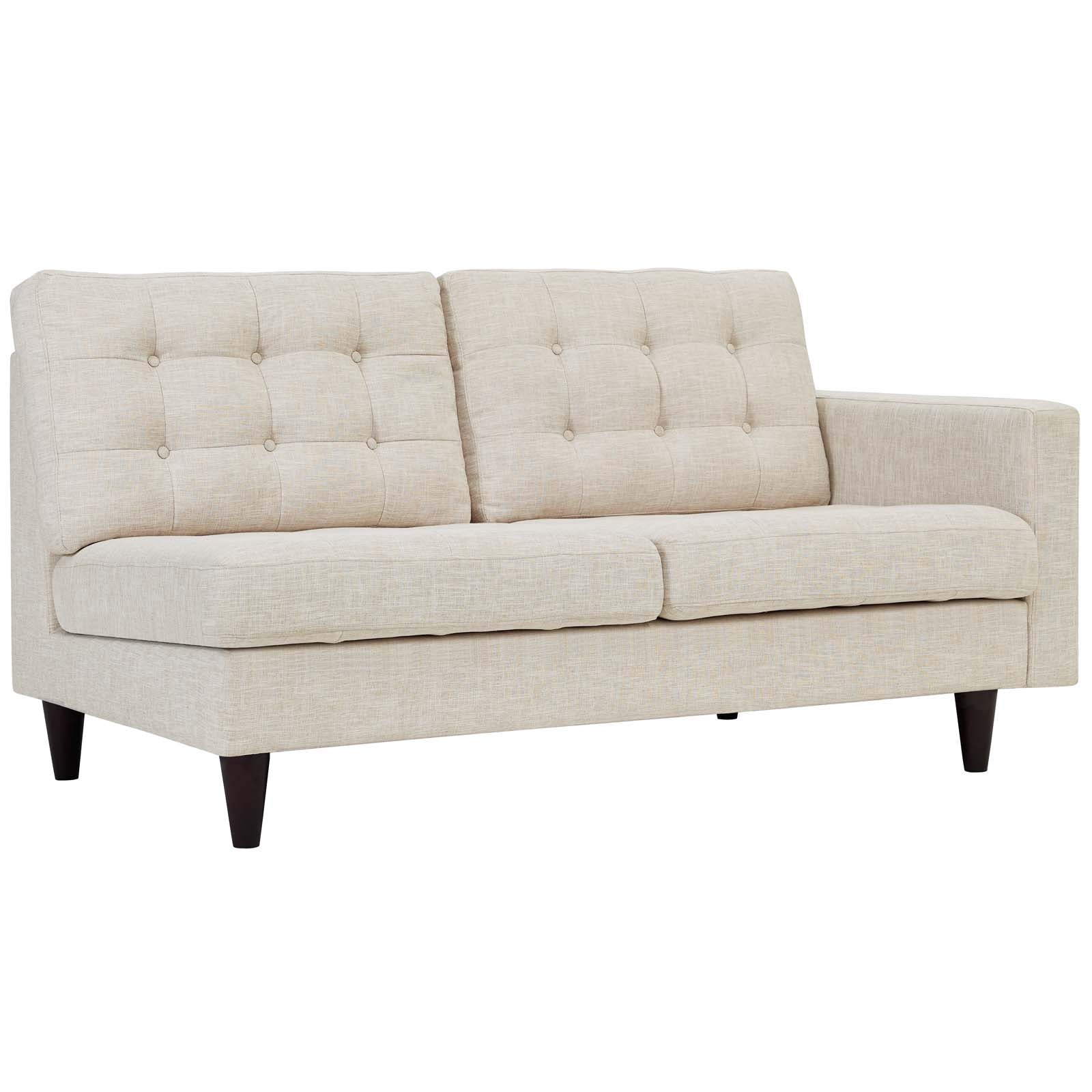 Empress Right-Facing Upholstered Fabric Loveseat view 4