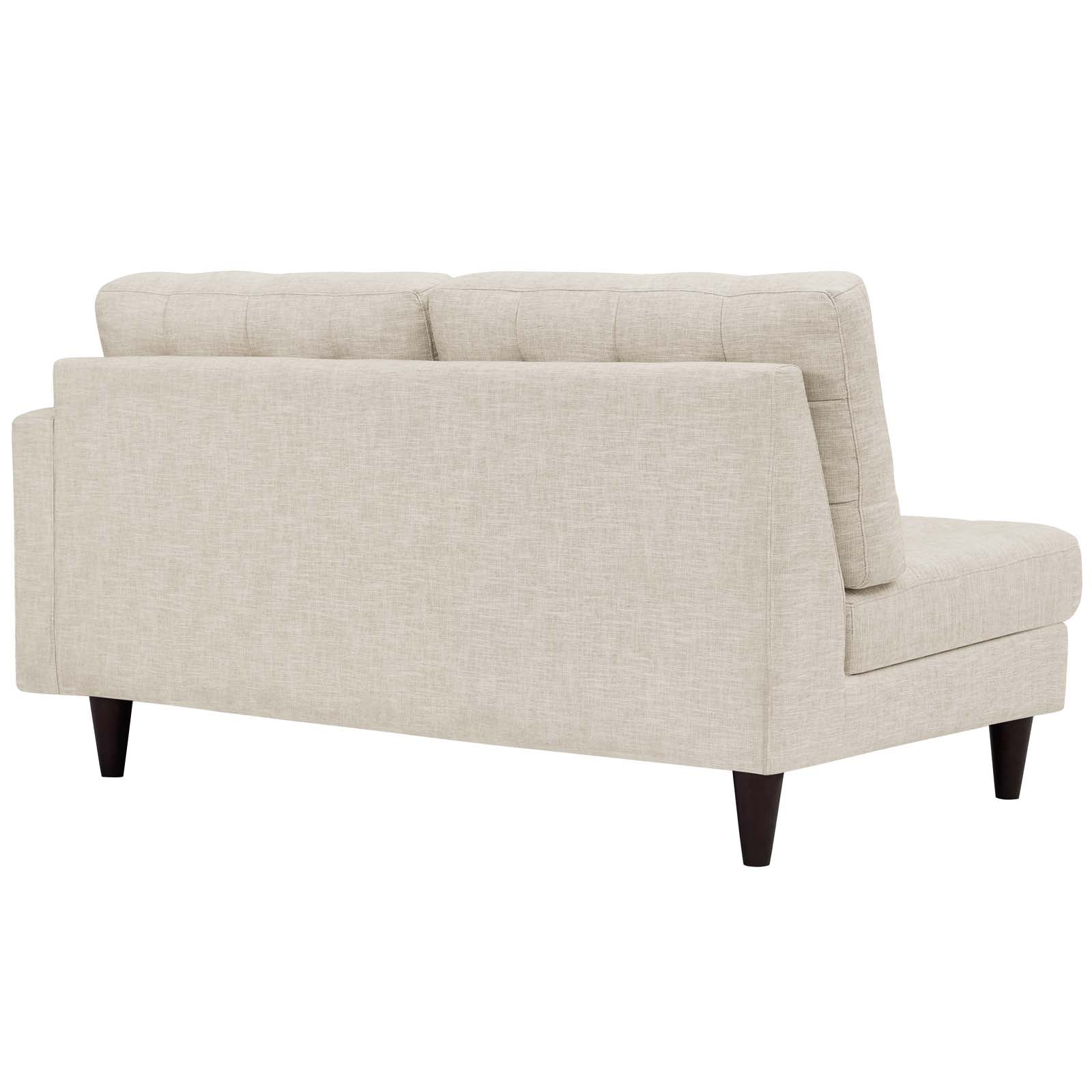 Empress Right-Facing Upholstered Fabric Loveseat view 6