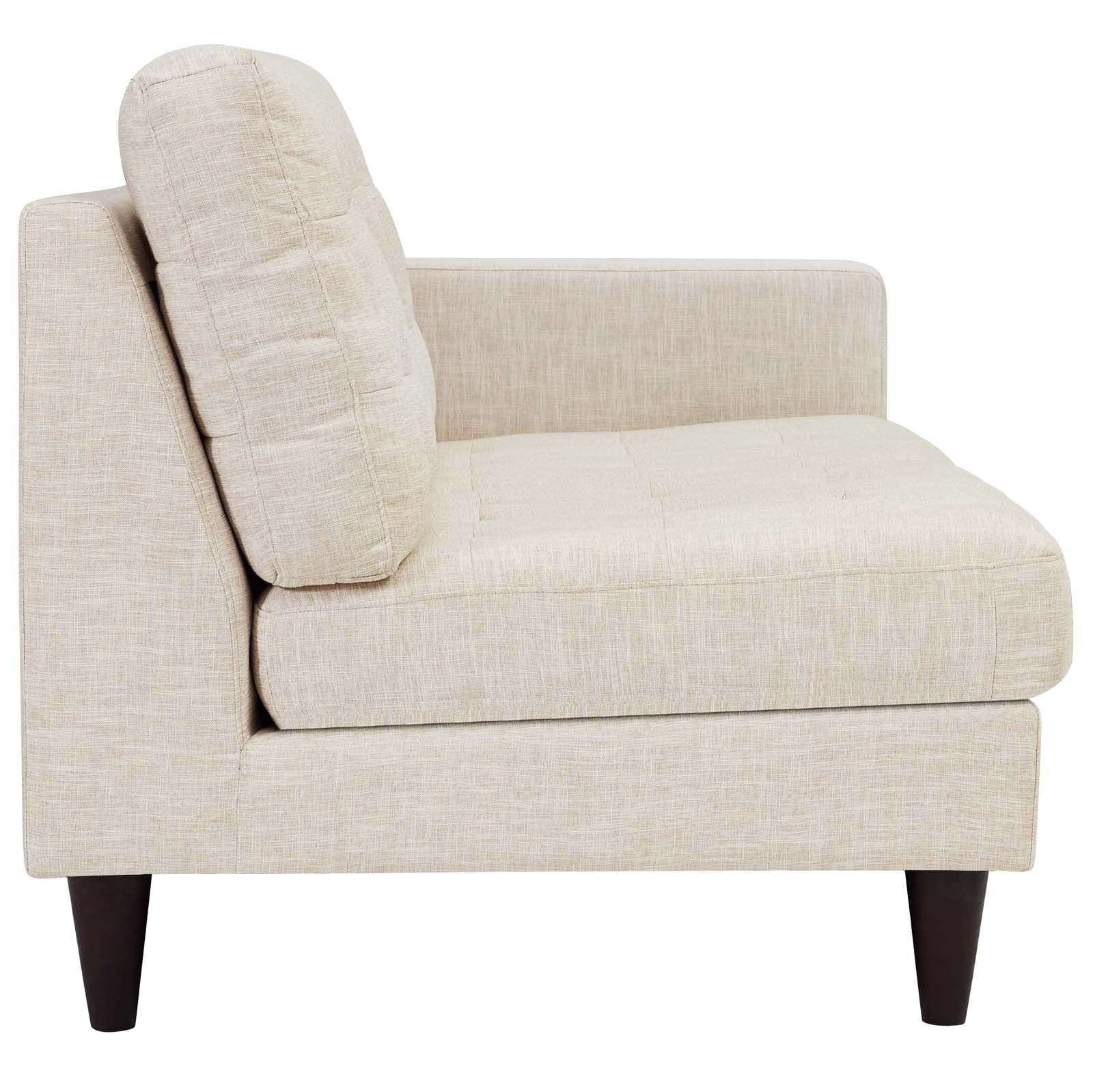 Empress Right-Facing Upholstered Fabric Loveseat view 5
