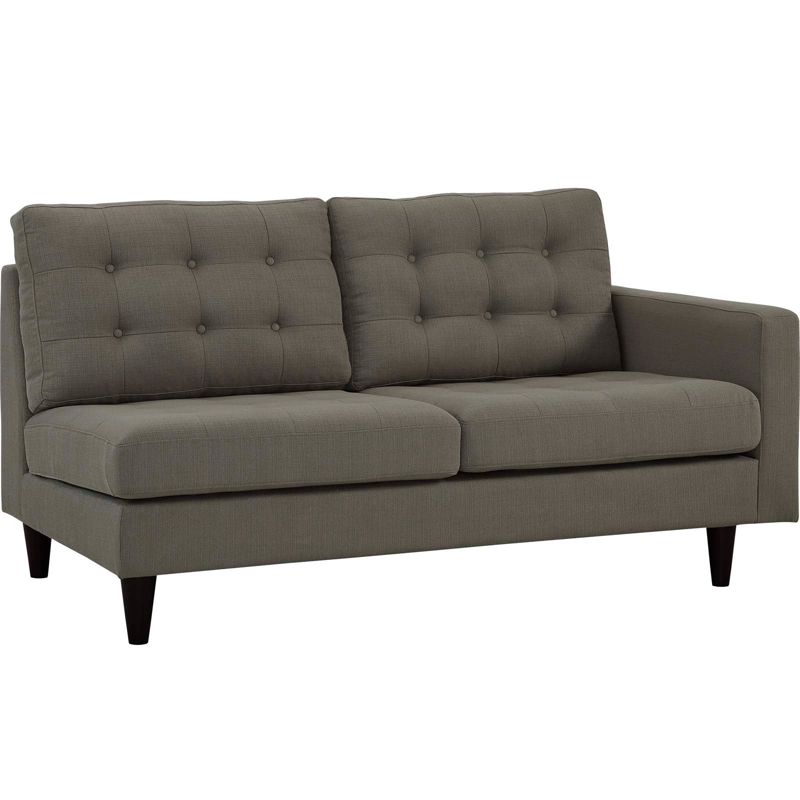 Empress Right-Facing Upholstered Fabric Loveseat view 7