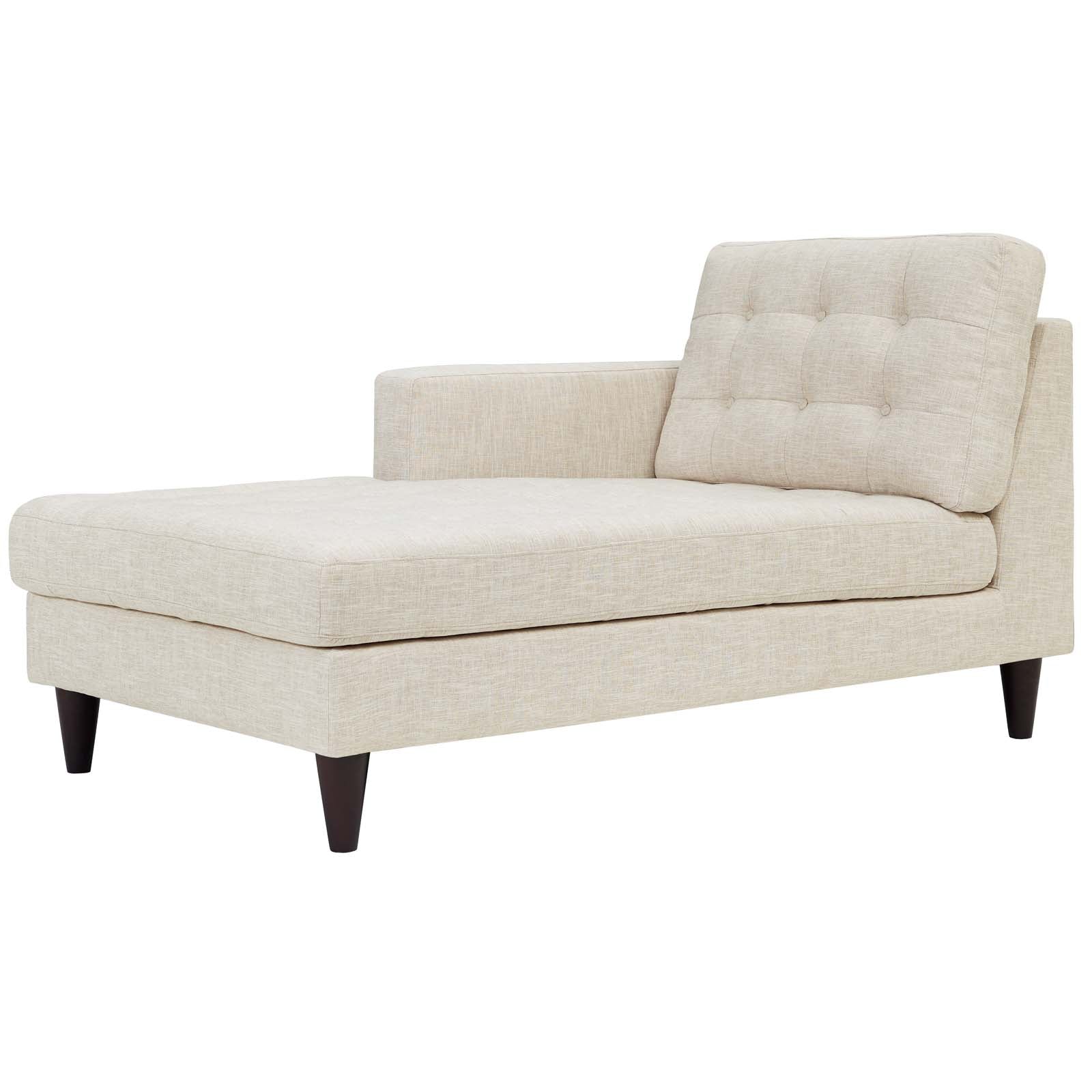 Empress Left-Arm Upholstered Fabric Chaise view 4