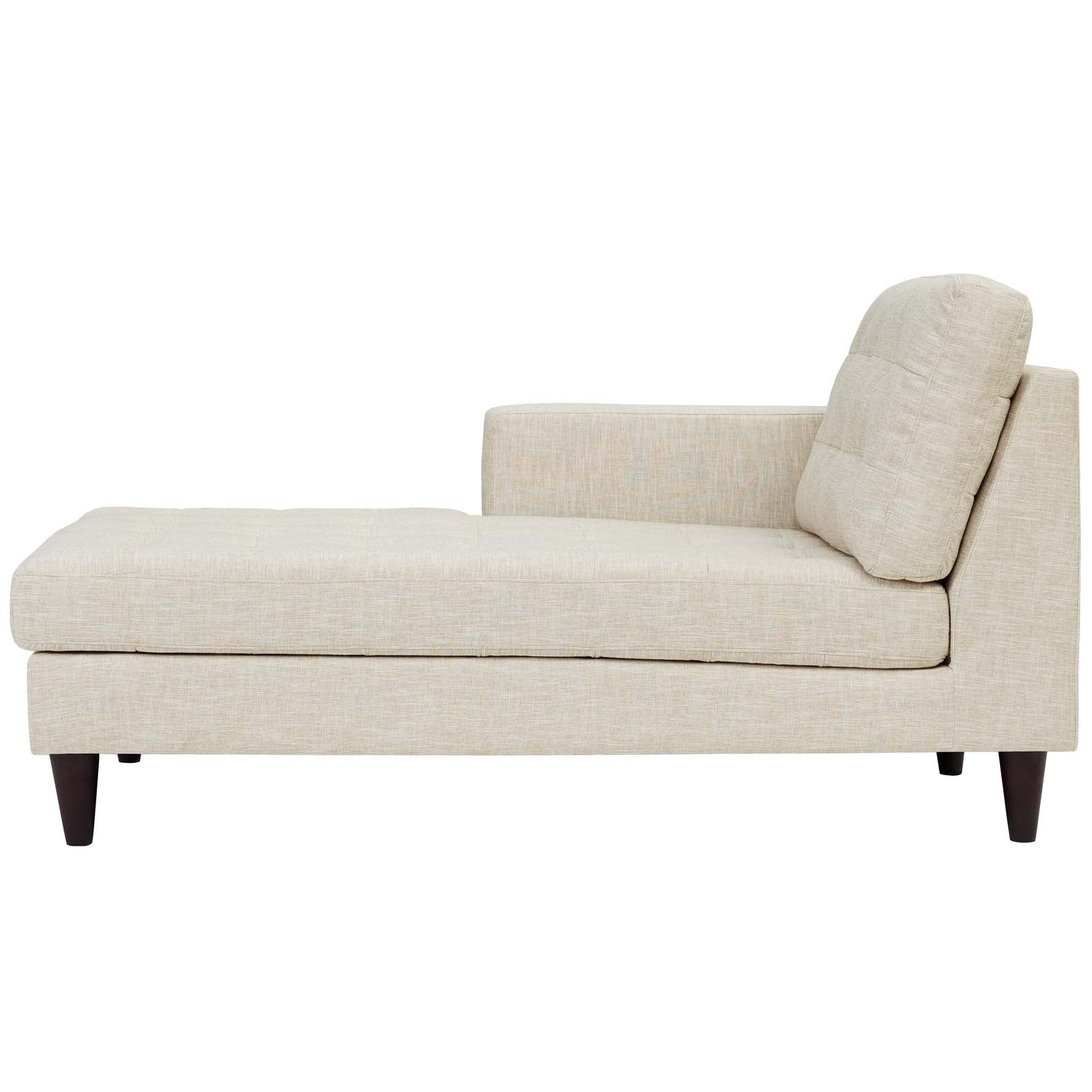 Empress Left-Arm Upholstered Fabric Chaise view 5